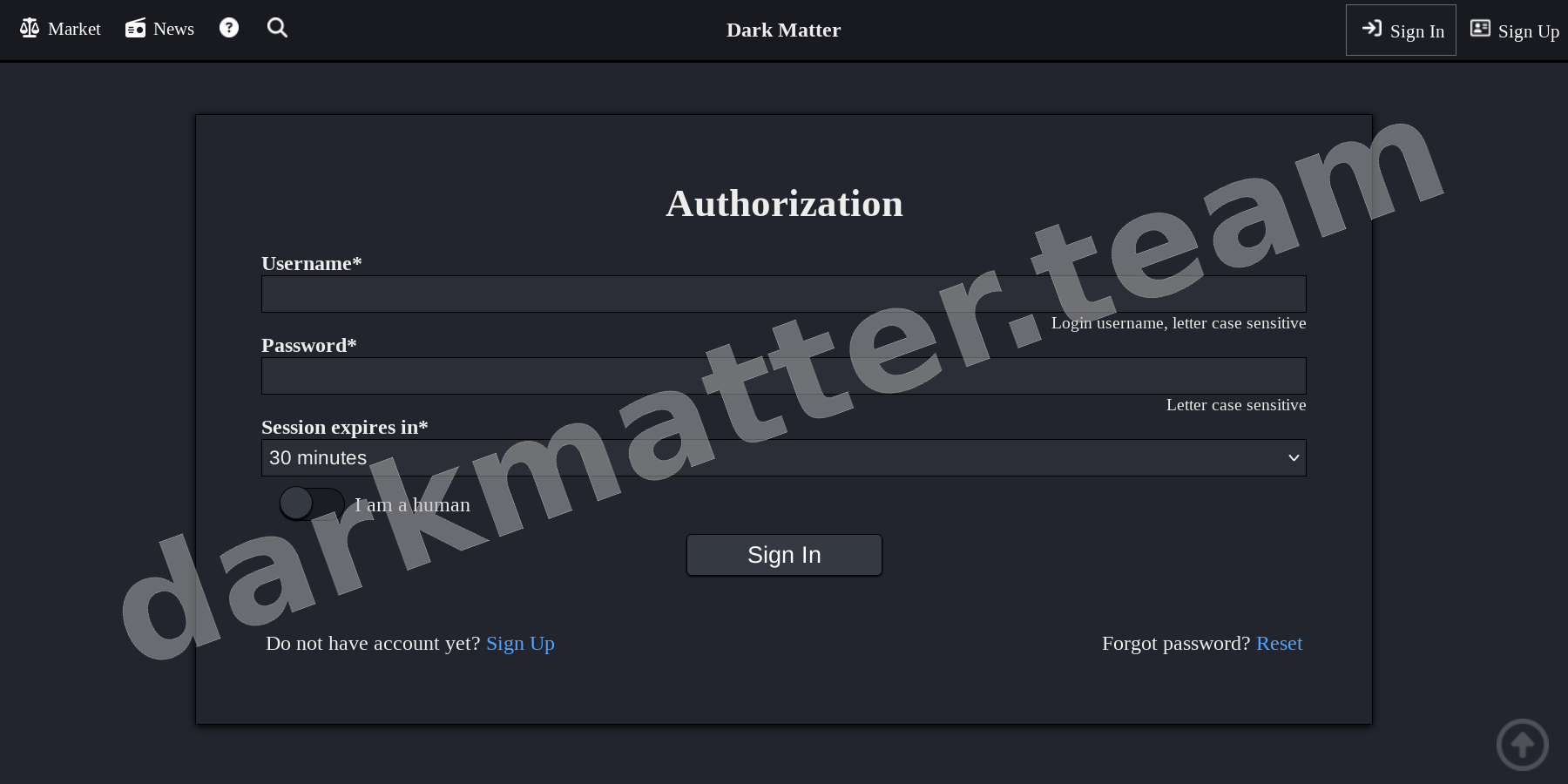User Login Interface